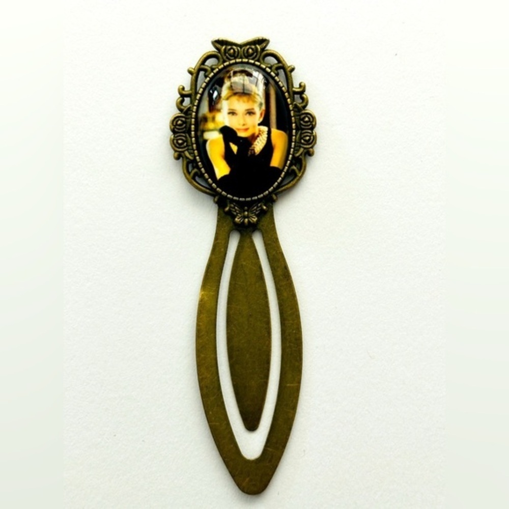 Audrey Hepburn Retro Metal Bookmark, NWT, Handmade